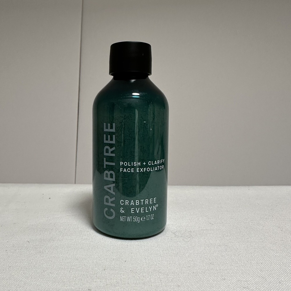 Crabtree & Evelyn polish + clarify face exfoliator powdered 1.7 OZ./50g